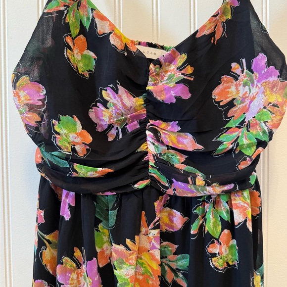 Lush Dresses & Skirts - Lush Black Floral Maxi Dress